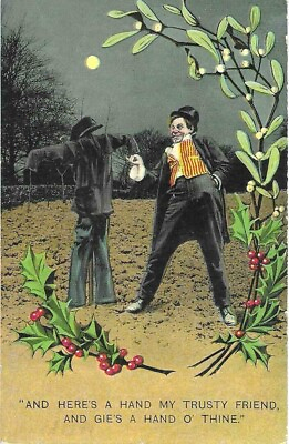 #ad BAMFORTH CHRISTMAS quot;And Here#x27;s A Hand My Trusty Friendquot; Antique 1911 PC 412A $3.49