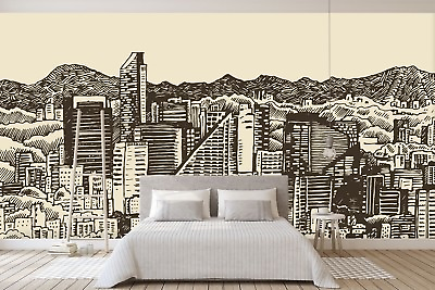 #ad 3D City Hand Painted 45 Wallpaper Murals Wall Print Wallpaper Mural AJ WALL AU AU $349.99