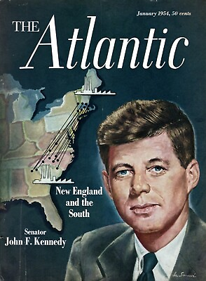 #ad JFK KENNEDY JANUARY 1954 THE ATLANTIC MAGAZINE RARE NO LABEL $249.99