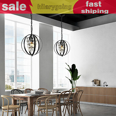 #ad Modern Crystal Chandelier Glass LED Ceiling Light Fixture Hanging Pendant Lamp $31.06