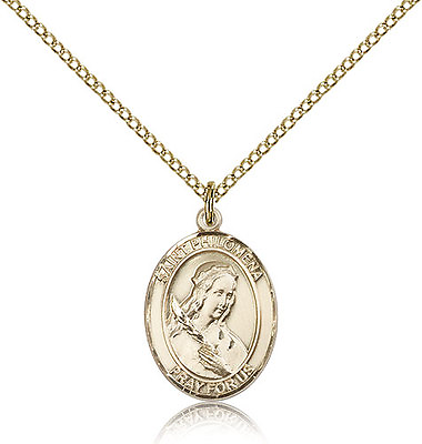 #ad Saint Philomena Medal For Women Gold Filled Necklace On 18 Chain 30 Day ... $165.00
