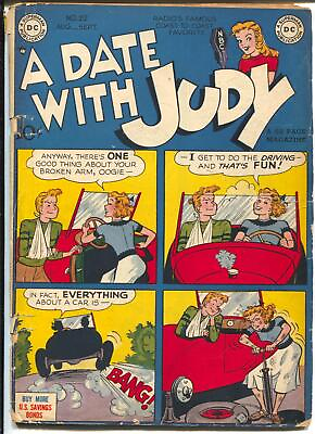 #ad A Date With Judy #12 1949 teen humor GGA hot rod cover G $57.12
