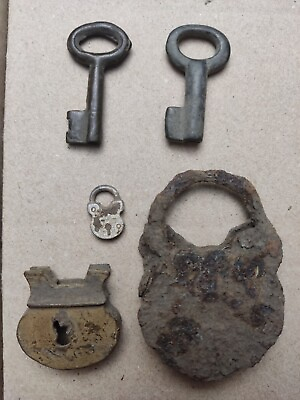 #ad Vintage locks and keys antique Medieval artifact Kievan Rus $38.99