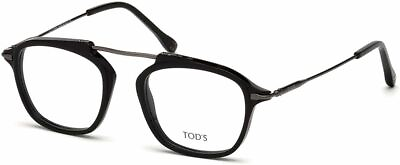 #ad Tod#x27;s Authentic Designer Reading Glasses TO5182 001 49 Matte Black Silver Metal $144.01