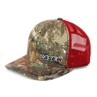 #ad Case IH Embroidered Logo on RealTree Camo with Red Mesh Back Cap OBT174 $19.97