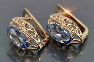 #ad Beautiful 3Ct Marquise Cut Alexandrite Diamond Earrings 14K Rose Gold Finish $46.20
