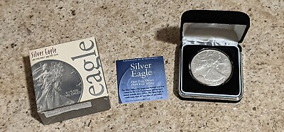 #ad 2006 American Silver Eagle Silver Dollar NO MINTMARK with COA $54.99
