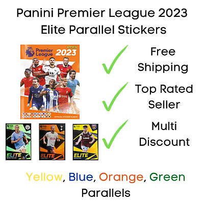 #ad Panini Premier League 2023 Elite Parallel Football Stickers Multi Discount GBP 4.95