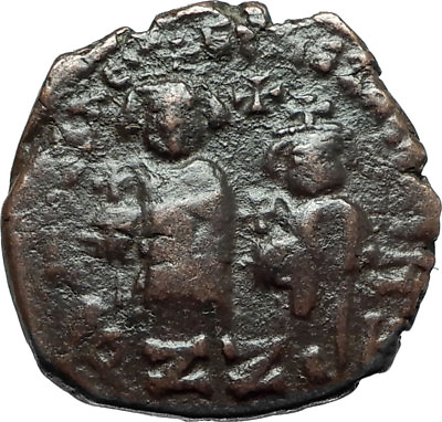 #ad HERACLIUS amp; Son H Constantine Genuine 610AD Ancient Byzantine Follis Coin i66096 $133.65