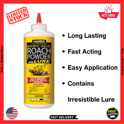 #ad #ad Roach and Silverfish Killer Powder with Boric amp; Lure Kills Insect within 72 Hrs $9.99