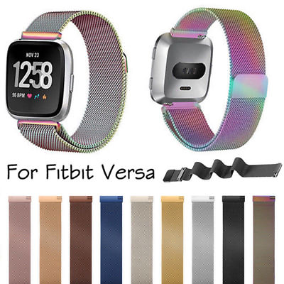 #ad For Fitbit Versa 2 Lite Magnetic Milanese Loop Watch Band Wrist Strap Bracelet $8.99