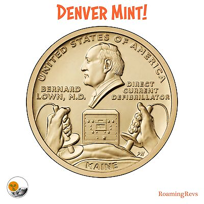 #ad 2024 D MAINE American Innovation $1 Dollar Dr Defib U.S. Mint Coin PRESALE $2.64