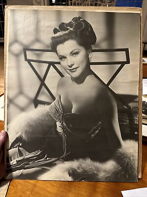 #ad Debra Paget Vintage Starlet Photo 16x20 Signed By The Actress Elvis 1st GF $250.00