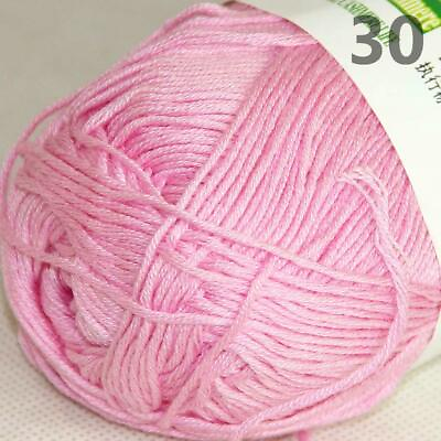 #ad AIPYARN 1SkeinsX50g Natural Smooth Bamboo Cotton Crochet Yarn Hand Knitting 30 C $15.67
