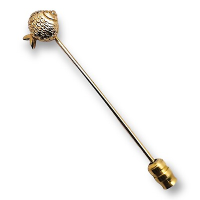#ad Vintage Gold Tone Fish Figural Lapel Stick Pin Nautical Jewelry $12.60