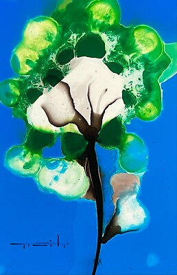 #ad Tonito Original Painting.FLORIST Dream 5.Flowers Bouquet.Botanical quirky art $35.00