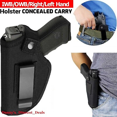 #ad Gun Holster Tactical Concealed Carry Left right Hand Pistol IWB OWB Universal $5.95