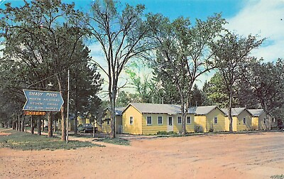 #ad Spearfish South Dakota Shady Pines Cabins Cottage Black Hills Vtg Postcard A41 $4.20