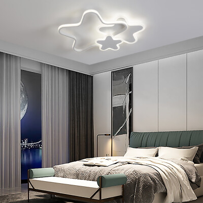 #ad Acrylic Star Ceiling Light LED Ceiling Fixture DimmableRemote Kids Room Decor $70.82