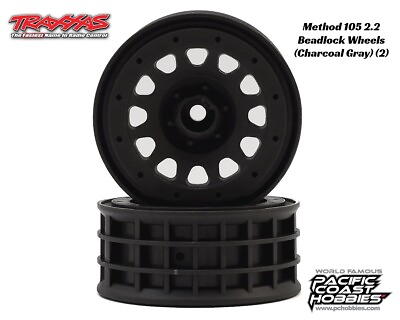 #ad Traxxas Method 105 2.2 Beadlock Wheels Charcoal Gray 2 TRA8171A $8.00