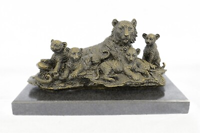 #ad Hot Cast Museum Quality Tiger Family Bronze Masterpiece Sculpture Figurine Decor $209.65