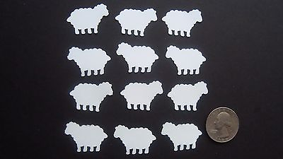 #ad 50 MARTHA STEWART EASTER WHITE SHEEP DIE CUTS PUNCHES CONFETTI BABY SHOWER PARTY $1.99
