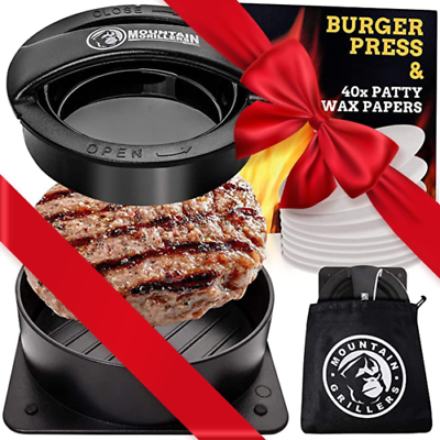 #ad Mountain GRILLERS Burger Press Patty Maker Non Press $25.95