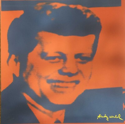 #ad ANDY WARHOL JFK Signed and Numbered Lithograph Edition of 2400 $138.45