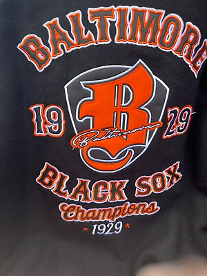#ad  1929 Baltimore Black Sox Jacket Official Headgear Classic gear. New with tags.  $180.00