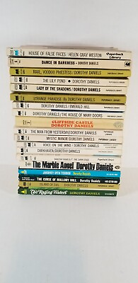 #ad Lot of 19 DOROTHY DANIELS Vintage GOTHIC Romance Suspense Novels 1960 70#x27;s $69.99