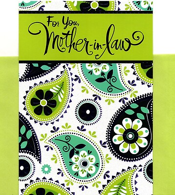 #ad Happy Mother#x27;s Day Mother In Law A Good Mother Green Hallmark Greeting Card $4.99