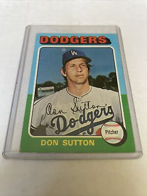 #ad Don Sutton 1975 Topps #220 Vintage Los Angeles Dodgers $2.00