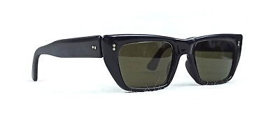Vintage Club Master Sunglasses 50s Italy Rome Very Rare Classic Black Shades NOS $161.00