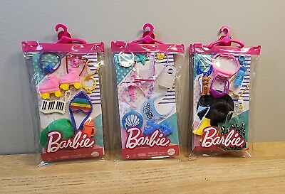 #ad Barbie Fashion Make A Splash Roller Skate Wildlife Fashion 3 Packs New Sealed $14.99