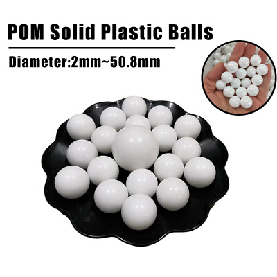 #ad White Plastic Balls Solid Round Ball POM Ball Bearing Valves in Polyformaldehyde $86.05