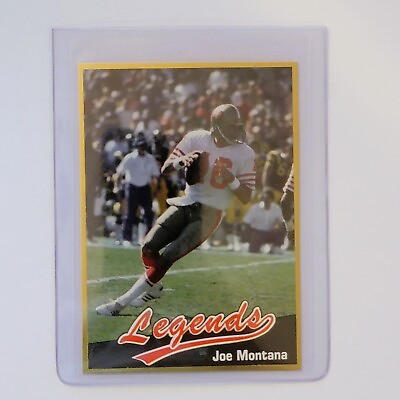 #ad Joe Montana Hall of Fame San Francisco 49ers Quarterback 1990 Legend #8 $5.25