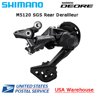 #ad Shimano Deore Shadow RD M5120 10 11 Speed Rear Derailleur SGS Long Cage MTB OE $37.99