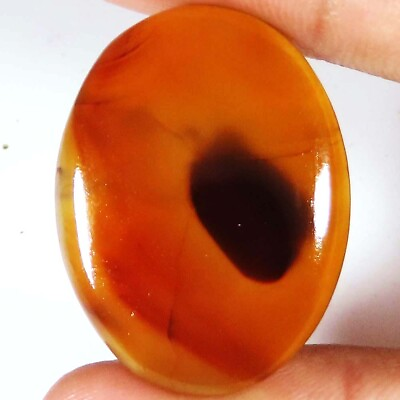 #ad 38.25 Cts Natural Scenic Dendritic Agate Oval Cabochon Gemstone 25x33x5 mm Ce926 $6.73
