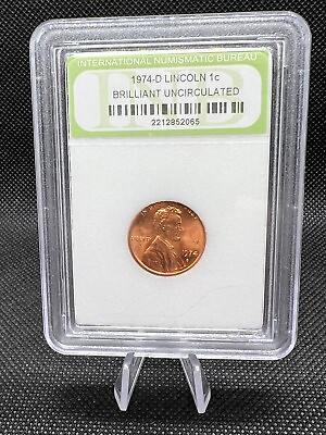 #ad 1974 D RD Lincoln Cent MS $49.58
