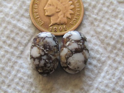 #ad 2 WildHorse Magnesite Cabs 12 carats wild horse Natural Matching Set Cabochons $24.00