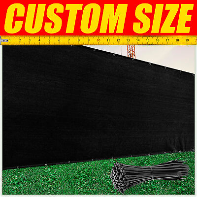 #ad ColourTree Fence Privacy Screen Cover Mesh 4#x27; 5#x27; 6#x27; 8#x27; Black Green Beige Brown $23.99
