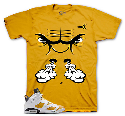 #ad #ad Shirt To Match Jordan 6 Yellow Ochre Shoes Raging Face Tee $23.99