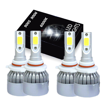 #ad 9005 9006 LED Headlight Bulbs Brighter LED HB3 HB4 High Low 6000K $31.99