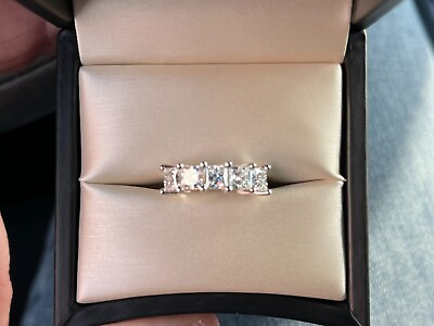 #ad BRILLIANT 2.68ct 5 Stone Diamond Ring Platinum with ICI Certs NEVER WORN $2999.00