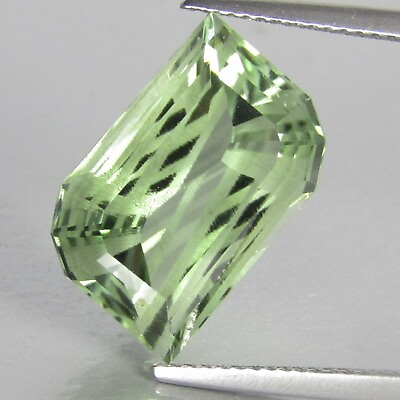 #ad 11.20Cts Natural Charming Green Amethyst Prasiolite Fancy Cut Brazil Gemstone $49.99