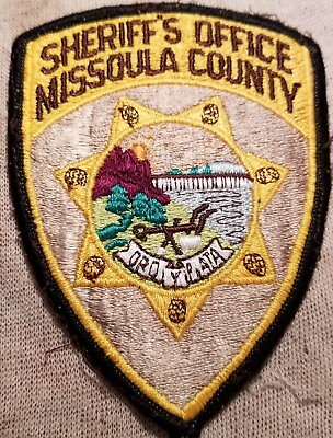 #ad MT Missoula County Montana Sheriff Shoulder Patch $4.95