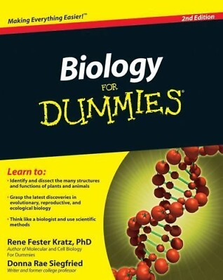 #ad Biology For Dummies For Dummies Lifestyle paperback Fester Kratz Rene $8.48