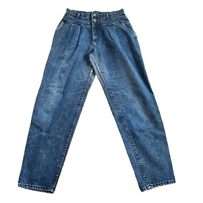 #ad Vintage Blue Move Size 16 Medium High Waist Straight Leg Jeans $75.00