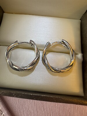 #ad 925 silver sterling earrings $30.00