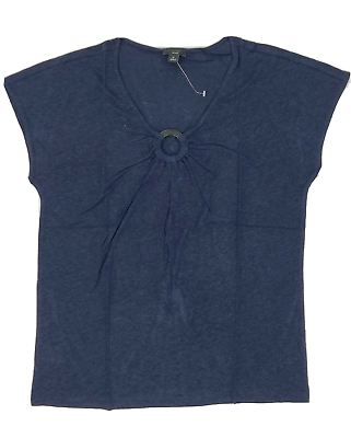#ad Ann Taylor Women#x27;s Classic Blue Shirt Blouse Top Size MP $11.55